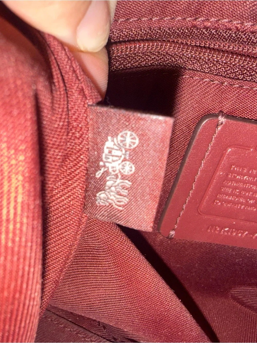 Coach Brown Signature Canvas Satchel with Black Leather Trim